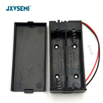 Lithium battery case 18650 2 section 2 section tandem 7 4V 18650 Battery bin with lid switch with wire