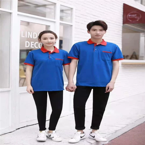 T -Fish Advertising Frush Culture Fir Short -Sleeved Enterprise Activity Work Service Classates Party Seal Print