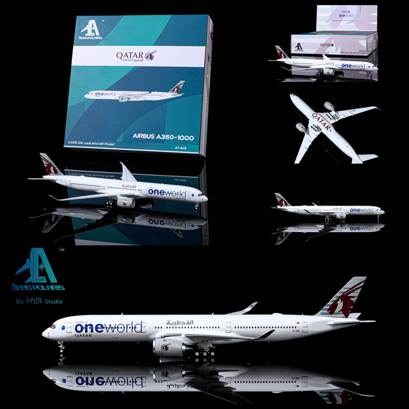 Ap Polaris Qatar Airways A350-1000 Oneworld A7-Ane Alloy Model 1/400 Ap Polaris Qatar Airways A350-1000 Oneworld A7-Ane Alloy Model 1/400