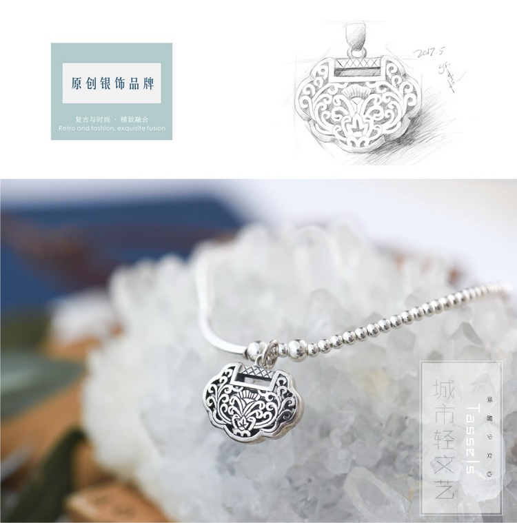 Chaine de cheville Femme en Argenterie - Ref 3101450 Image 8