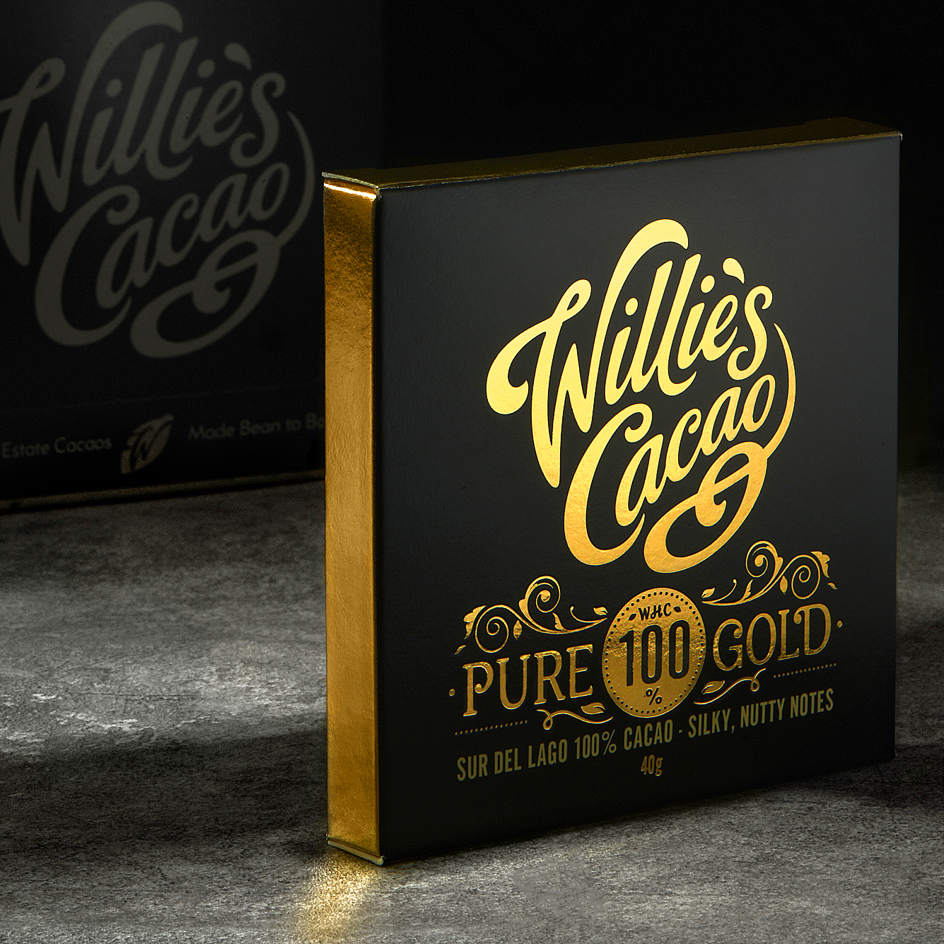 UK imported high-end willie's cacao alcohol pure dark chocolate milk matcha row snack