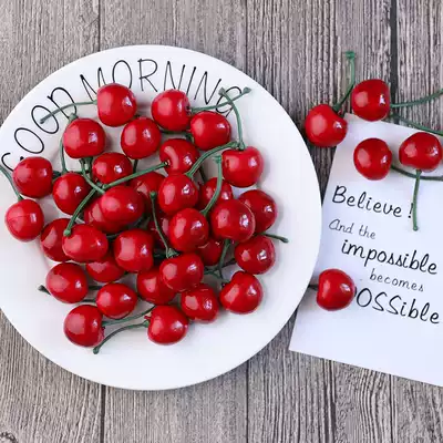 ins wind simulation Cherry simulation fruit small cherry shop photography 2 price Net red photo shooting props