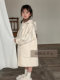 Korean Uamtor Girls' Double-Sided Cashmere Coat Autumn and Winter 2025 New Style Rich Girl Mid-Length Hooded Jacket