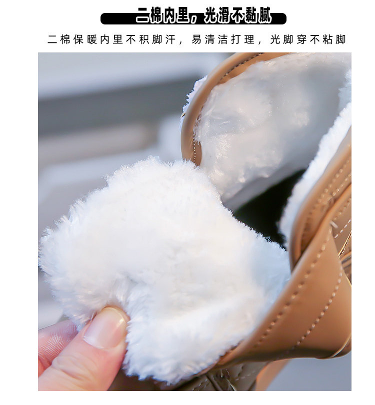 угги 韩国uamtor男童雪地靴2025冬季新款儿童大棉鞋宝宝加绒加厚保暖鞋