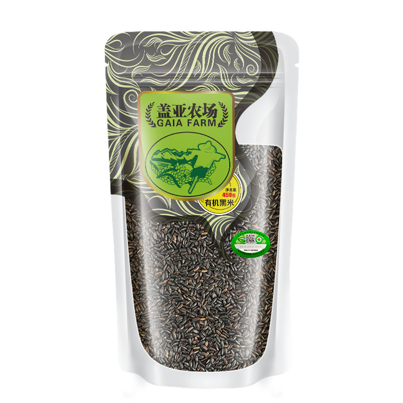 Guaiah farm organic black rice 450g rice porridge Coarse Grain Cereals Farmhouse New Grain Rice Mate Black Rice Porridge Rice-Taobao