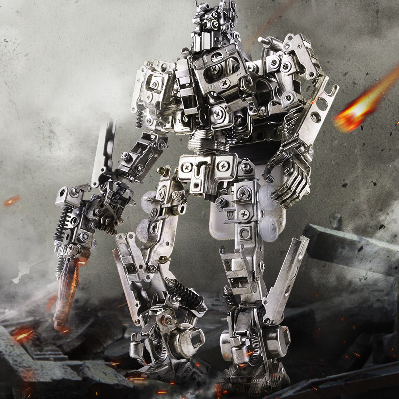 Mechanical Party All-Metal Deformation 4 King Kong Optimus Prime Robot Model Assembly Kit Mobile Phone Holder for Boys