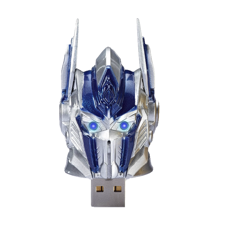 Genuine Transformers 5 Optimus Prime helmet 8G USB flash drive Bumblebee arm cartoon U disk Bo faction mad faction can be changed