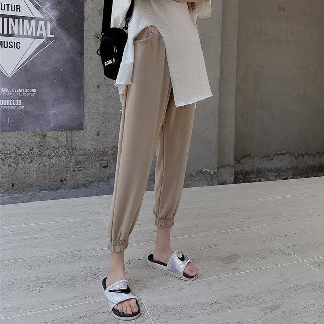 ພາກຮຽນ spring ແລະ summer ໃຫມ່ chiffon trousers ບາດເຈັບແລະສໍາລັບແມ່ຍິງຖືພາ, ບາງຂະຫນາດໃຫຍ່, ຄົນອັບເດດ: ສະບັບພາສາເກົາຫຼີ, ສະຫນັບສະຫນູນຫນ້າທ້ອງ.