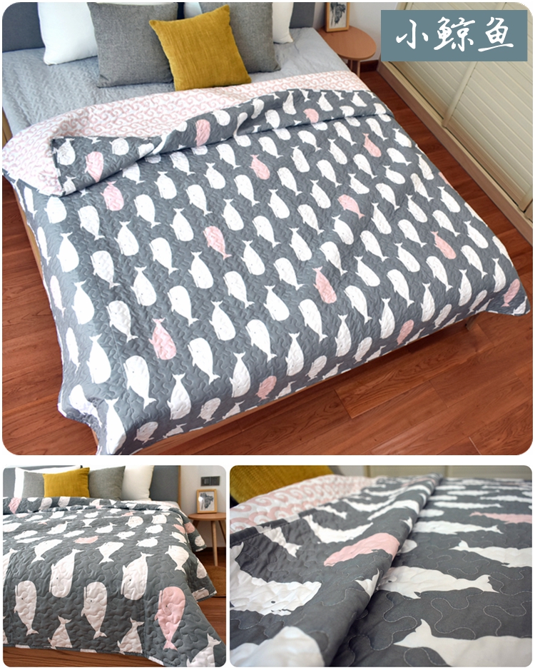 Ins Bắc Âu tấm đơn mảnh quilted đôi quilted quilt 1,8 m mùa hè giường đơn duy nhất cung cấp đặc biệt thảm trải giường mùa hè