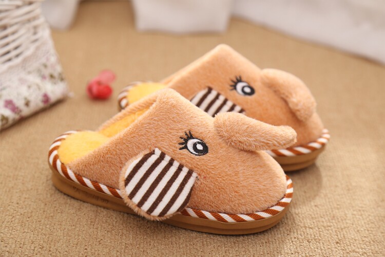 Pantoufles enfants en suède pour hiver - semelle autre - Ref 1006553 Image 14