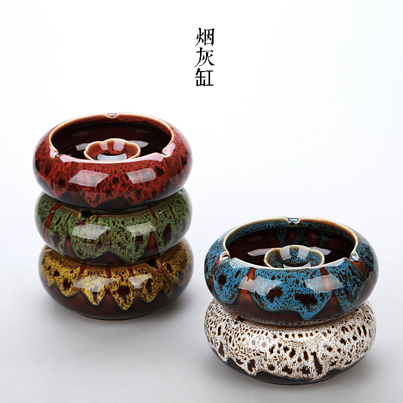 Cigarette ashtray Creative personality Fashion Big Tobacco Ashtray Minimyoo-Style Ceramic Stay-at-home Living Room Decorated with Ashtray