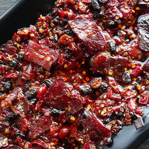 Hunan specialty bacon beef chili sauce homemade farm Sichuan spicy chili sauce 190g * 2 bottles