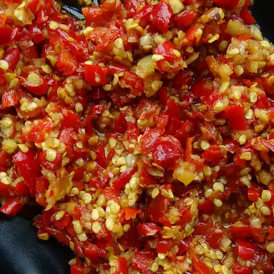 I Hunan farm specialty chili sauce pure handmade 400*2 bottles of spicy super spicy chili noodles sauce mixed rice chili sauce