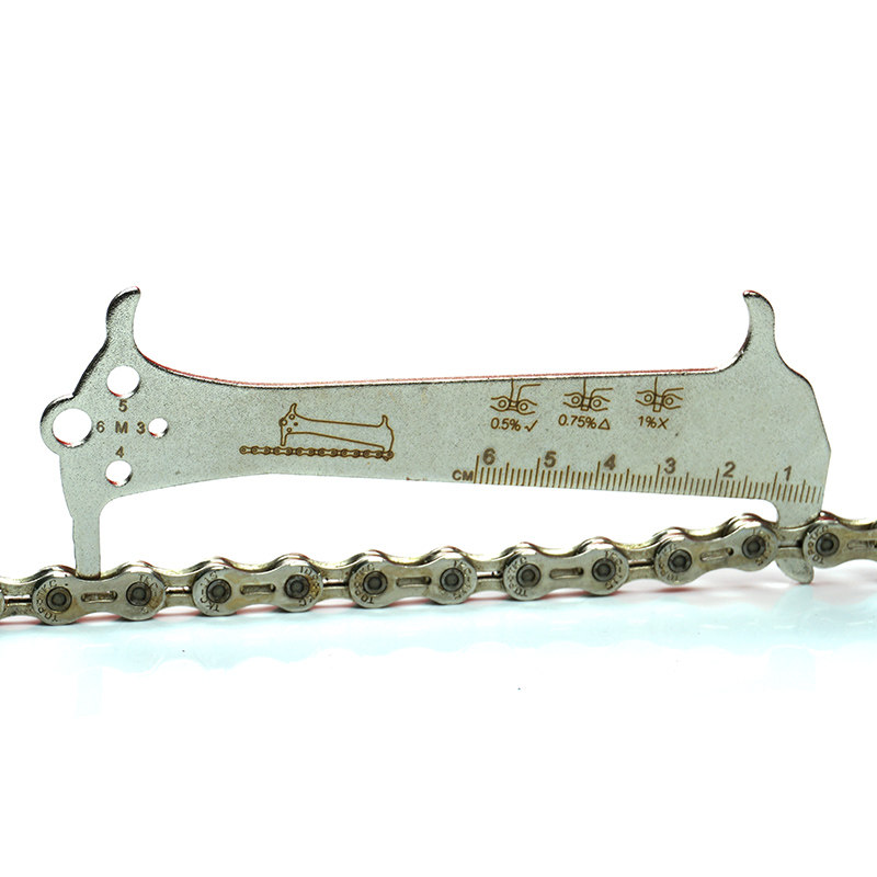 Bicycle chain measuring pliers measuring ruler chain wear measurement