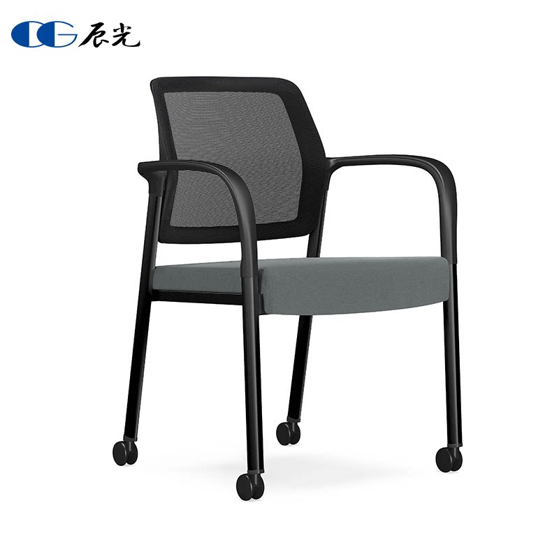 Stackable Meeting Chair Student Dorm Room Four Feet Chair Conference Room Brief Training Chair Negotiate Chair With Wheel Office Chair