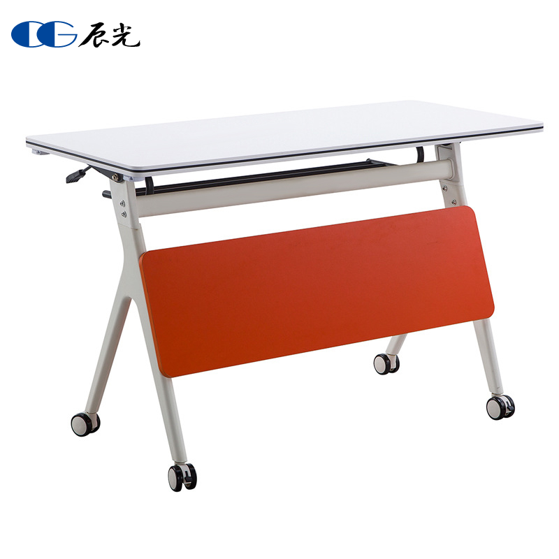 Folding Training Table Tutoring Class Simple Double Education Institution Table and Chair Combination Mobile Long Strip Table