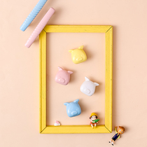 Children House Creativity Cute Cabinet Door Handle Kindergarten Cupboard Drawer Cupboard Cartoon Pig Head Color ceramic handle
