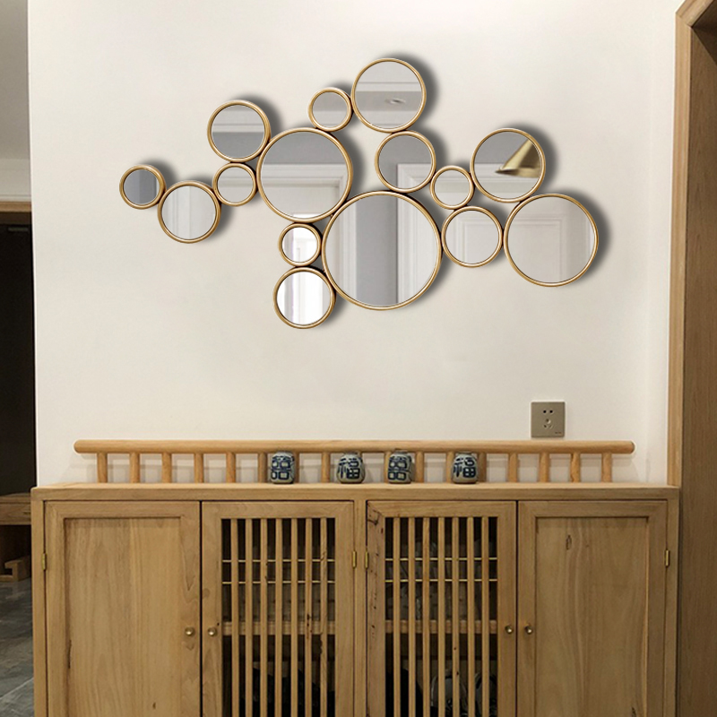 Fake Combined Bar Profiled Dining Side Decorative Mirror Entrance Wall Wall-mounted MIRROR EU STYLE SOFA BACKGROUND WALL DECORATIVE MIRROR