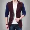 Spring and autumn men's jackets Men's coats Color-matching jackets Wool jackets Slim-fit suits Collar trench coats