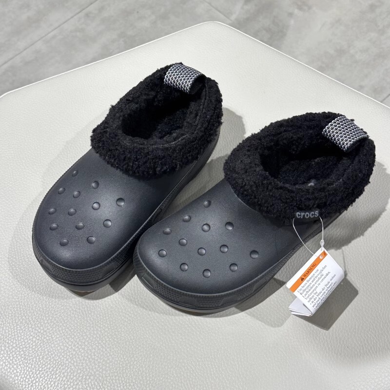 Crocs Winter Classic Unisex Warm Plush Men's and Women's Shoes Furry Short Boots Warm Cotton 211380