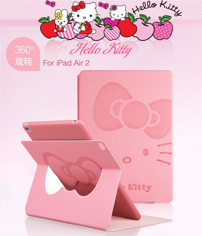 HelloKitty2018 mới bảo vệ ipad vỏ máy tính bảng pro11 apple 9.7 inch 10.5 bao gồm tất cả vỏ chống vỡ air2 phim hoạt hình dễ thương net vỏ bảo vệ màu đỏ a1893 bao da - Phụ kiện máy tính bảng