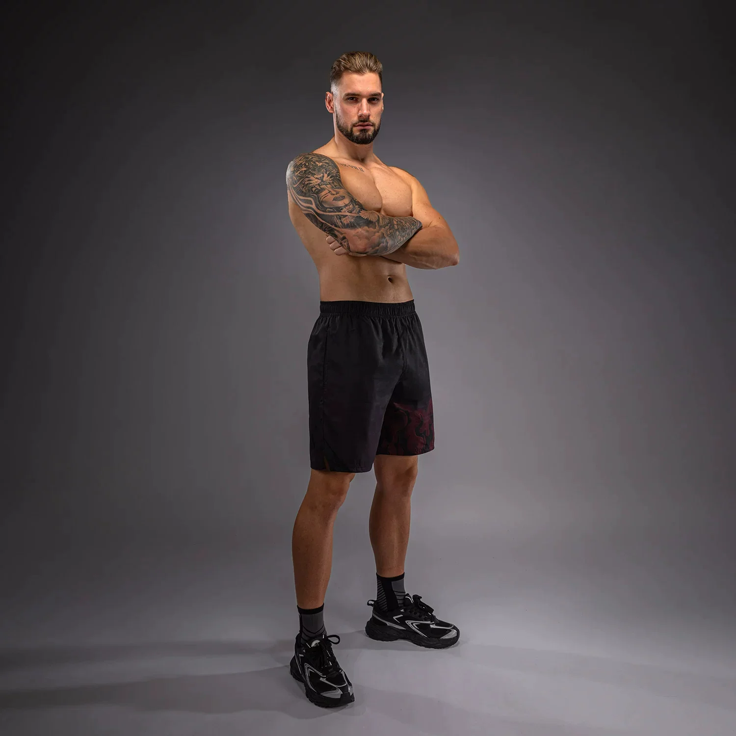 Шорты для боя по кикбоксингу Venum Specter Venom Muay Thai Sanda, тренировочные, быстросохнущие, боксёрские