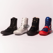 British FLY handmade customized genuine leather boxing shoes competition fighting training high-top wrestling shoes running fitness shoes