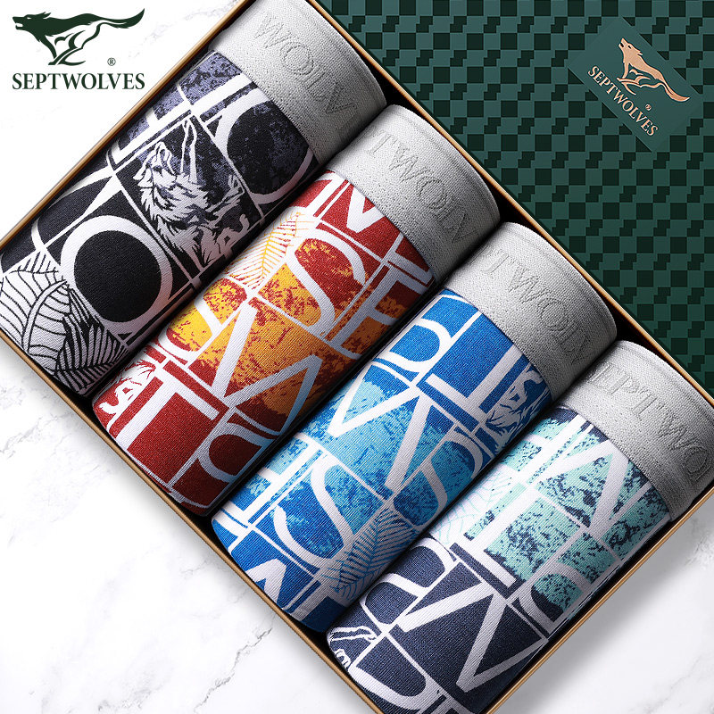 Seven Wolf Men Shorts Men's Pants Men's Plain Pants Ice Wire Scorn Tide Young Personality Scribble Tool