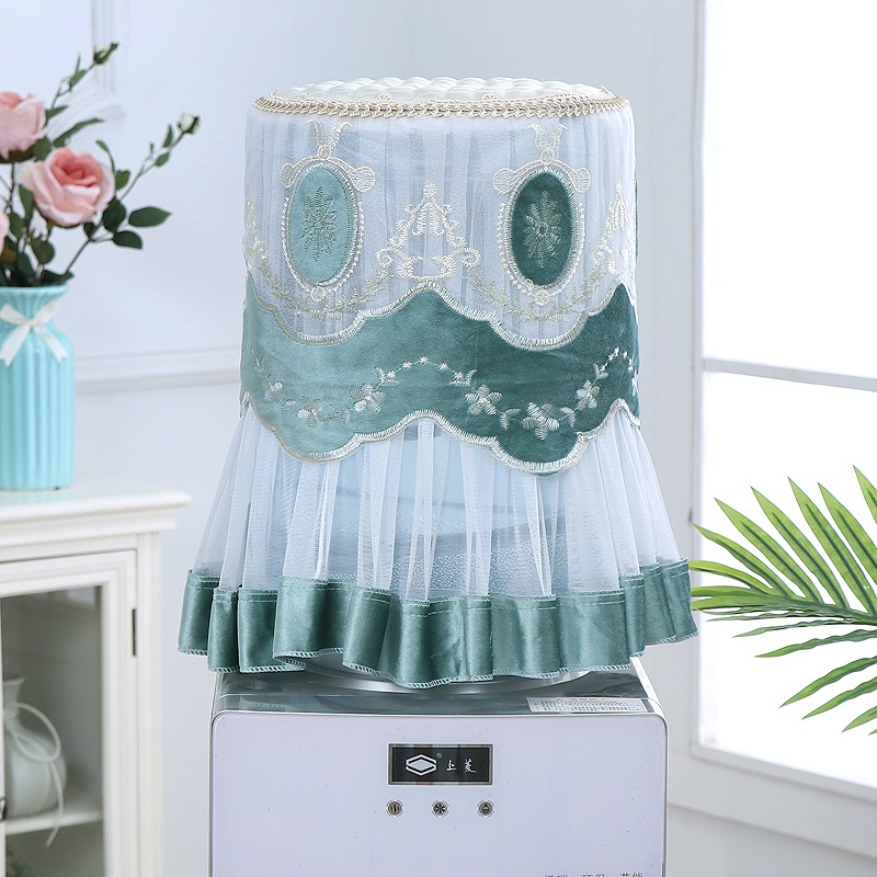 New lace embroidered European water dispenser cover dust cover living room household water dispenser bucket cover modern minimalist cover towel