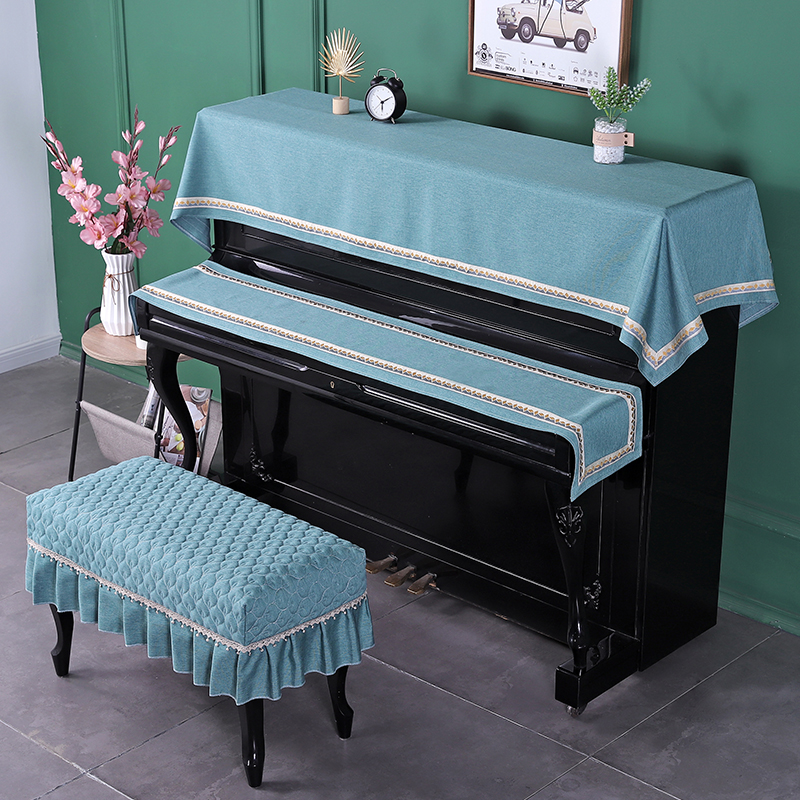 Eurostyle Piano Bugaib Upscale Cloth Art Thickened Luxury Home Cotton Linen Brief Comfort Electronic Harmonica Bench Cover