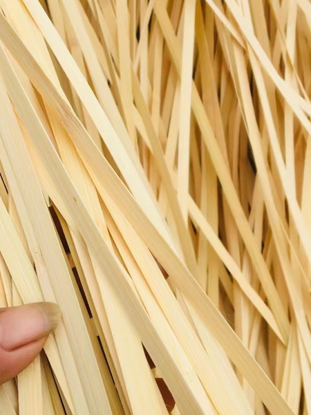 Bamboo Strips, Yellow Bamboo Strips, Thin Bamboo Sheets, Bamboo Silk, Bamboo Strips, Two-Layer Leather, Handmade Bamboo Weaving Materials, Wedding Decoration, Diy, Kindergarten