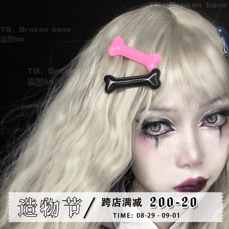 Broken bone Harajuku cute babes little bones multicolor bow headwear hairpin hairpin decoration