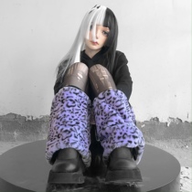 Broken Bone Original Punk Cute Hot Girl Purple Little BAO WEN Original Juku Fur Furry Leg Socks Socks AUTUMN WINTER