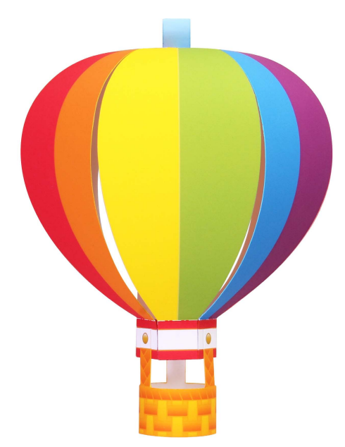 DIY tay lắp ráp mô hình giấy ba chiều hot air balloon treo trang trí trang trí 3D giấy khuôn origami sản xuất mô hình giấy xe hơi