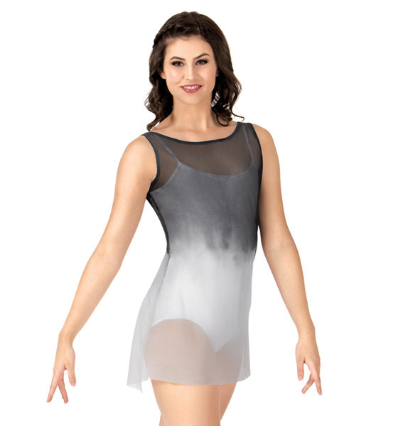 watercolor American imported hand-rendered ink ballet dance with a smock dress wc235