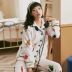 Fenton Coral Velvet Pyjama Women Winter 2019 New Plus Velvet Dày Ấm áp Flannel Bạn gái Dịch vụ tại nhà Set - Nam giới Nam giới