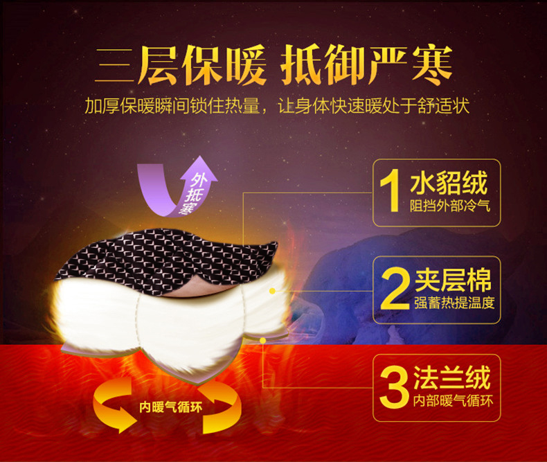 Mùa đông trung niên nam san hô nhung ba lớp đồ lót độn bông kích thước lớn flannel dịch vụ nhà để gửi cha đồ mặc nhà