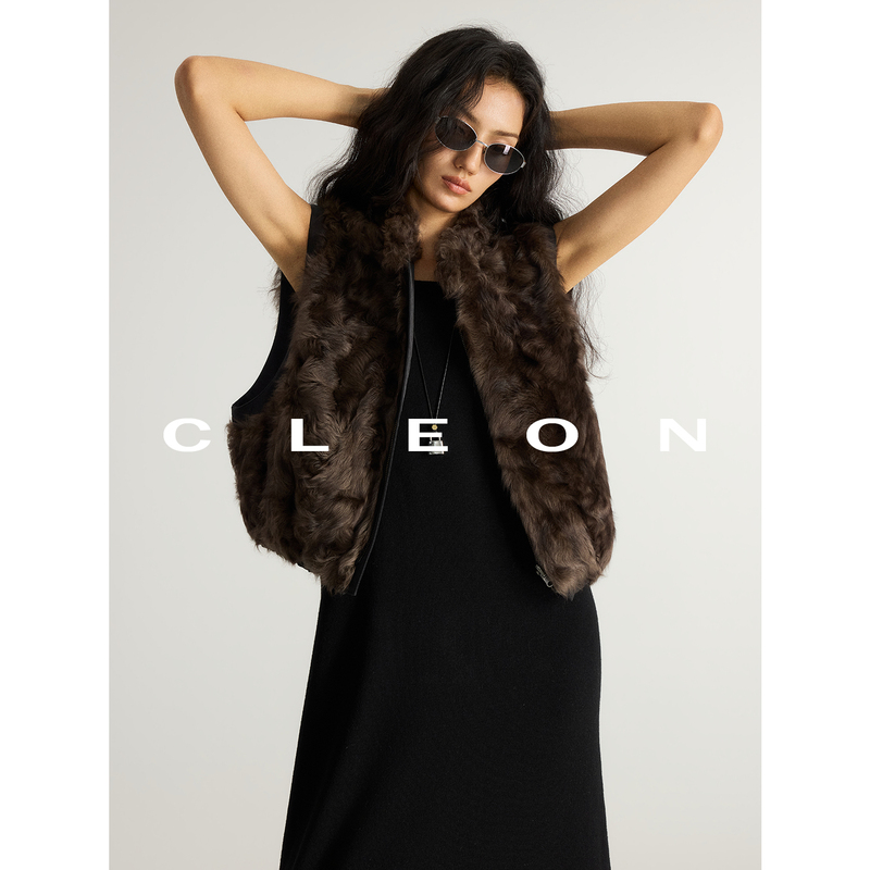 Cleon/Xiaohu Sheep Old Money Vintage Reversible Vest Jacket Cleon/Xiaohu Sheep Old Money Vintage Reversible Vest Jacket