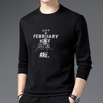  Autumn and winter sweater T-shirt bottoming shirt t-shirt printing trend long-sleeved men