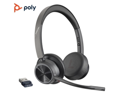 Poly Bluetooth Headset Voyager 4320Uc 4310 Active Noise Reduction Wireless Head-Mounted Stereo
