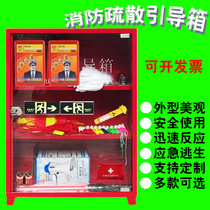 Fire evacuation guide box emergency escape material cabinet reserve thickened tempered glass equipment fire emergency box