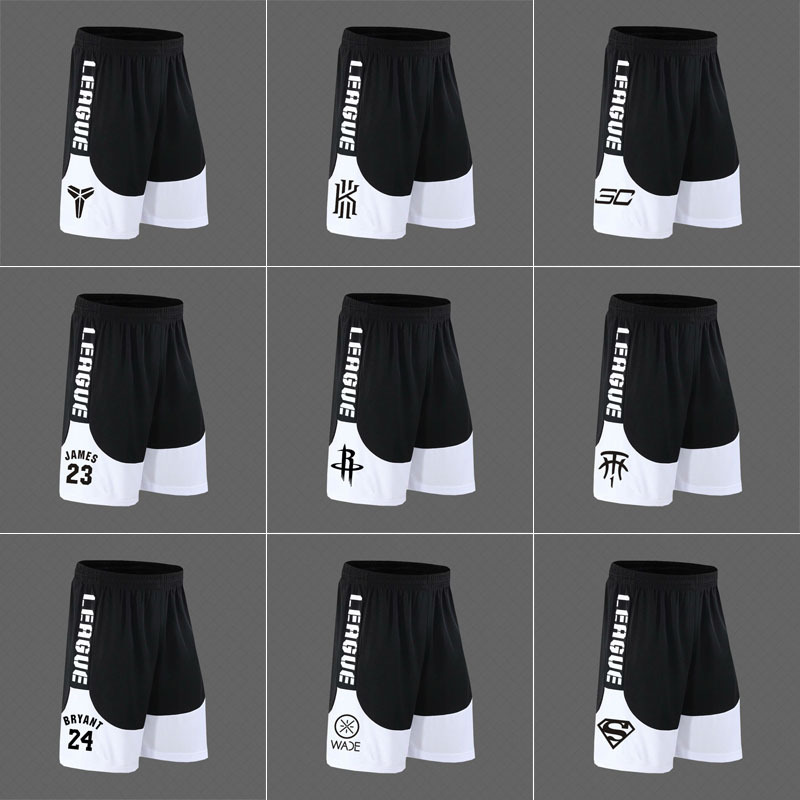 Basketball Shorts Kobe Bryant Quick-Drying Summer Running Training Fitness Loose Over-The-Knee Beach Shorts Men's Thin Style