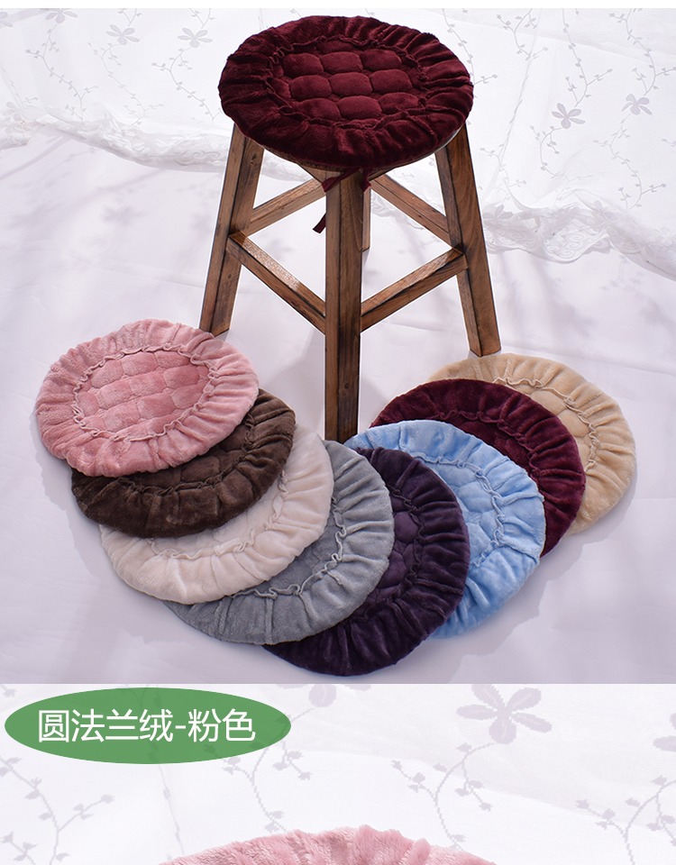 Mùa đông sang trọng đệm trượt vòng tròn vườn ươm đệm pad phân đệm ghế tùy chỉnh-ass - Ghế đệm / đệm Sofa đệm ghế gỗ bằng da