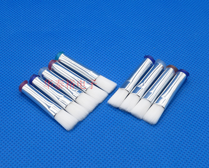 Wide 8MM Flat Tip Flat Head Soft Bristles Hard Bristles Dispensing Brush Needle Dispensing Machine Glue Valve Syringe Glue Brush Tip