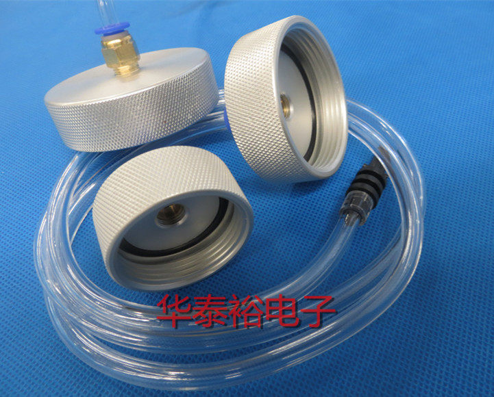 Dispensing Syringe Aluminum Back Cover Gluing Cylinder Needle Nozzle Glue Filling Cylinder 300/200/100CC Aluminum Cover Adapter Connecting Tube