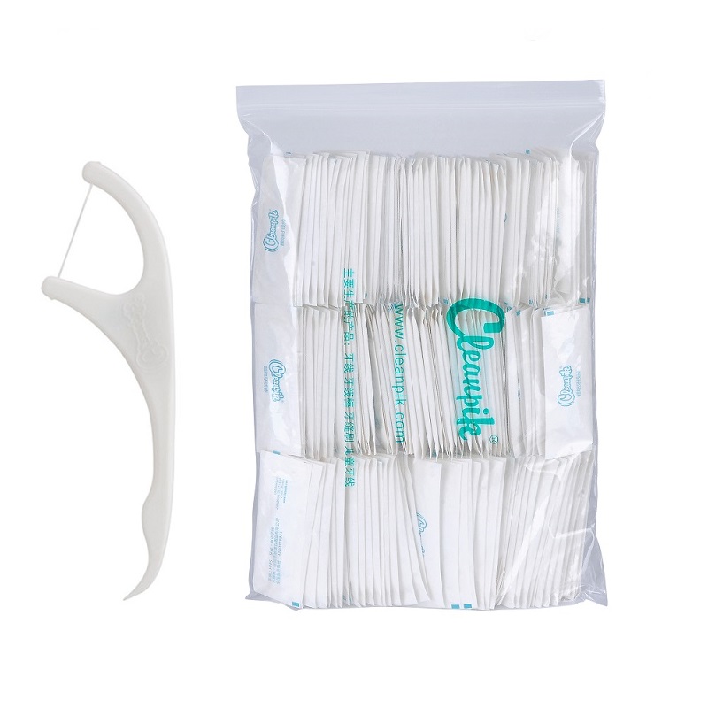 Affordable family pack classic ultra-fine dental floss picking floss flat line safety floss stick toothpick 500 pieces