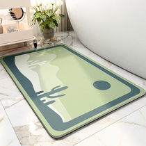 Ins net red floor mat bathroom strong water absorption mat toilet door mat household quick-drying bathroom non-slip mat