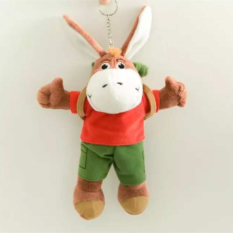 Cute big donkey Sumi doll bag pendant keychain plush toy doll bag bag hanging ornament outdoor hiking donkey