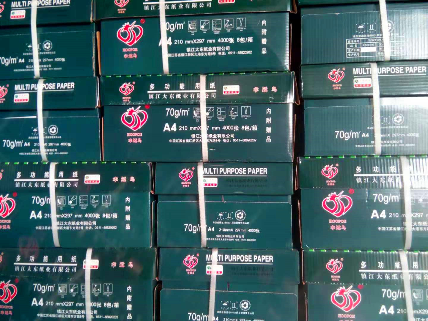 Dadong 70g lucky bird A4 paper photocopy paper 500 sheets Bao Tai Gong photocopy paper a4 white paper box