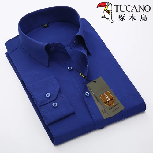 Синяя большая рубашка, большой размер